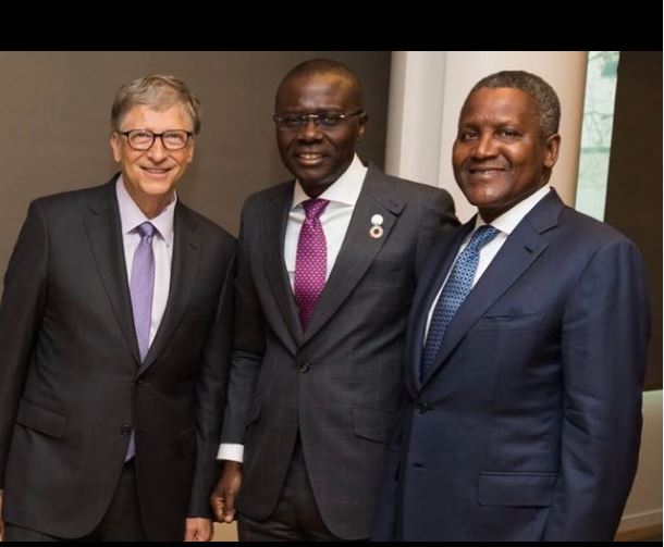 Sanwoolu, Gates and Dangote