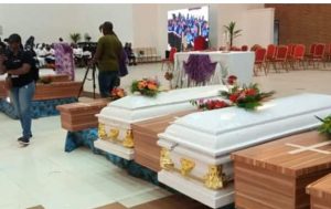 Mass Burial for Worshippers 