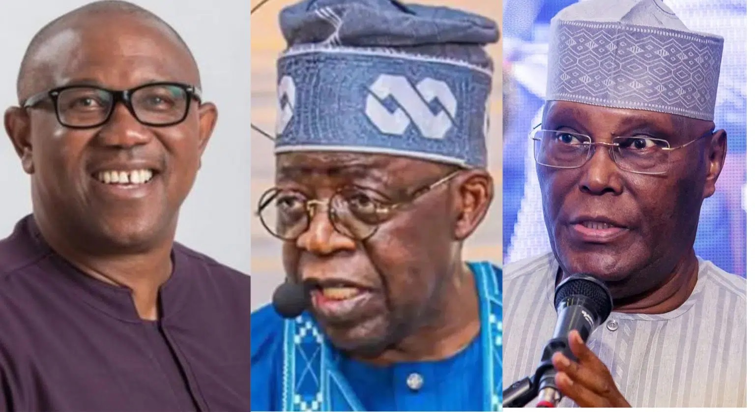 Peter Obi,Tinubu and Atiku