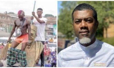 Reno Reacts As Portable Strips On Awolowo’s Statue