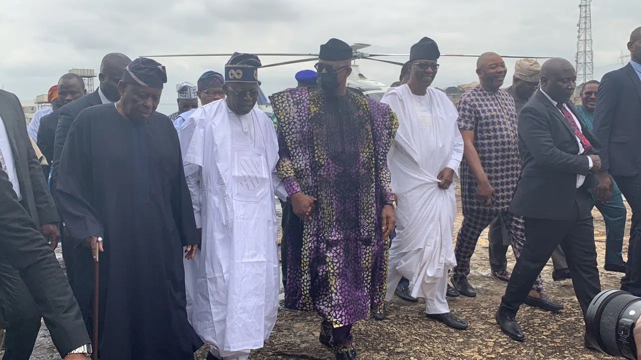 Tinubu In Closed Door Meeting With Obasanjo