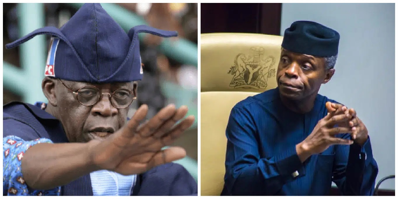 Bola Tinubu and Yemi Osinbajo