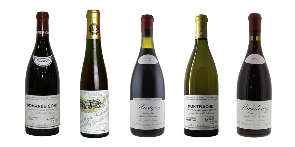 most expensive wines