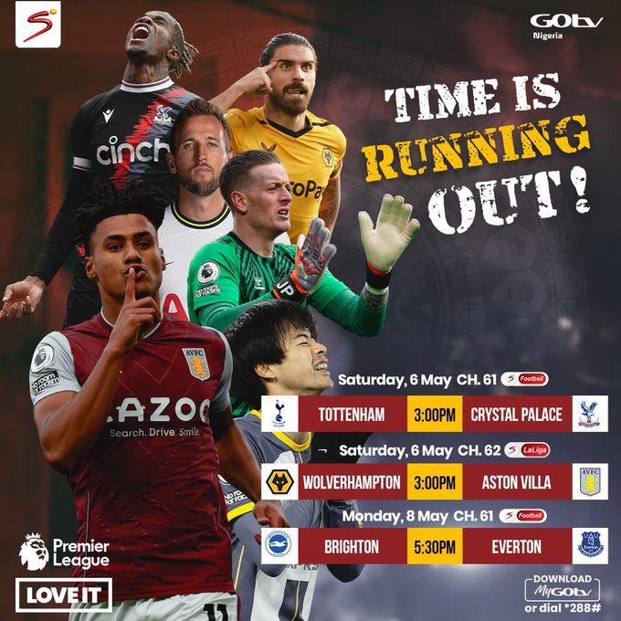 Tottenham matches Live on GOtv This Weekend