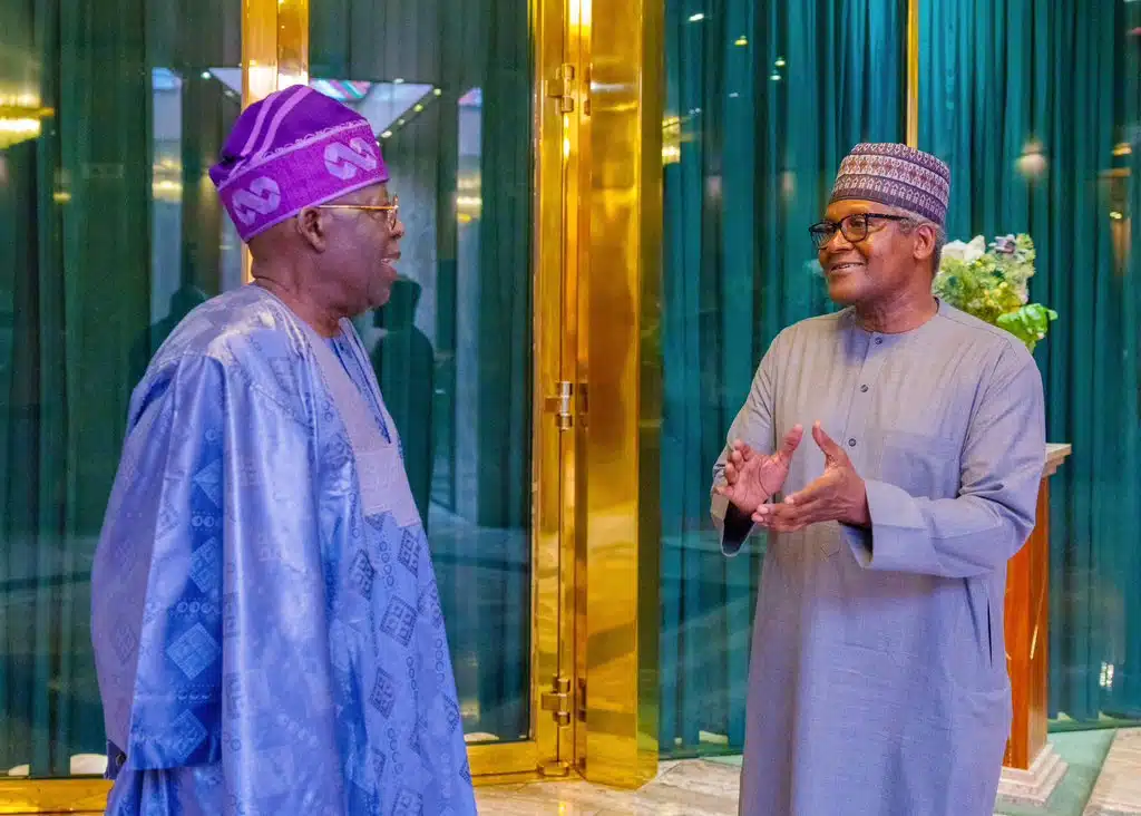 Dangote Visits President Tinubu