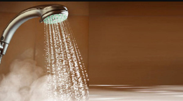 ,Hot Water Bath During The Rainy Season