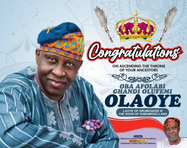 Oba Ghandi Afolabi Laoye Orumogege III