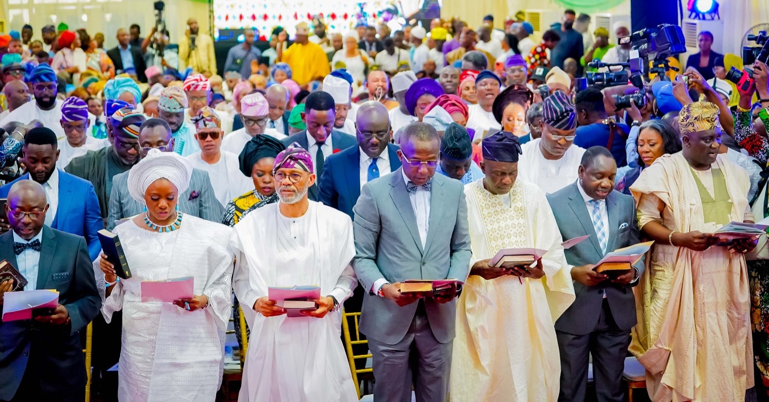 SANWO-OLU SWEARS IN 37 COMMISSIONERS