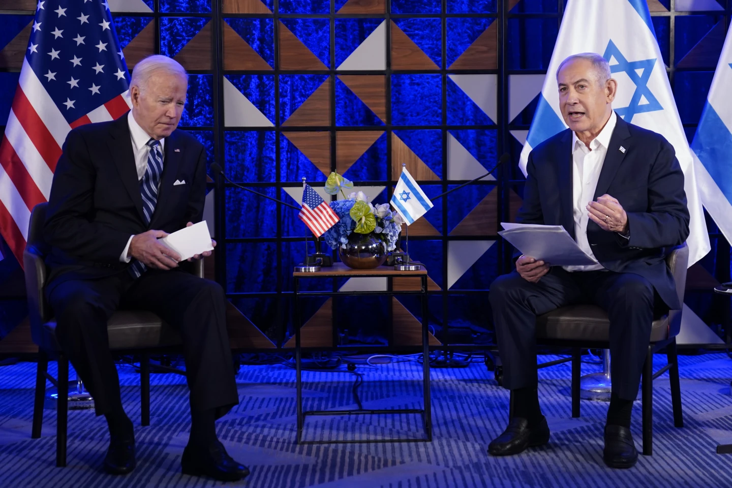 Joe Biden opened his visit to Israel