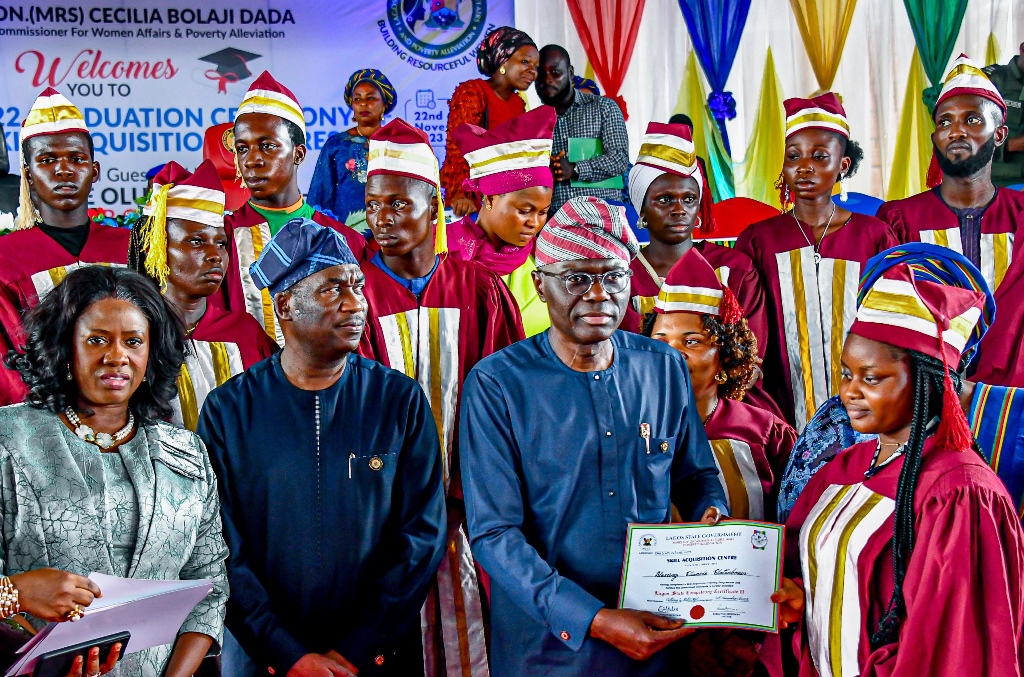TWO GRANDMOTHERS,GRADUATE FROM LAGOS SKILL ACQUISITION PROGRAMMES