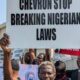 Protest Rocks Chevron