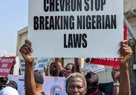 Protest Rocks Chevron