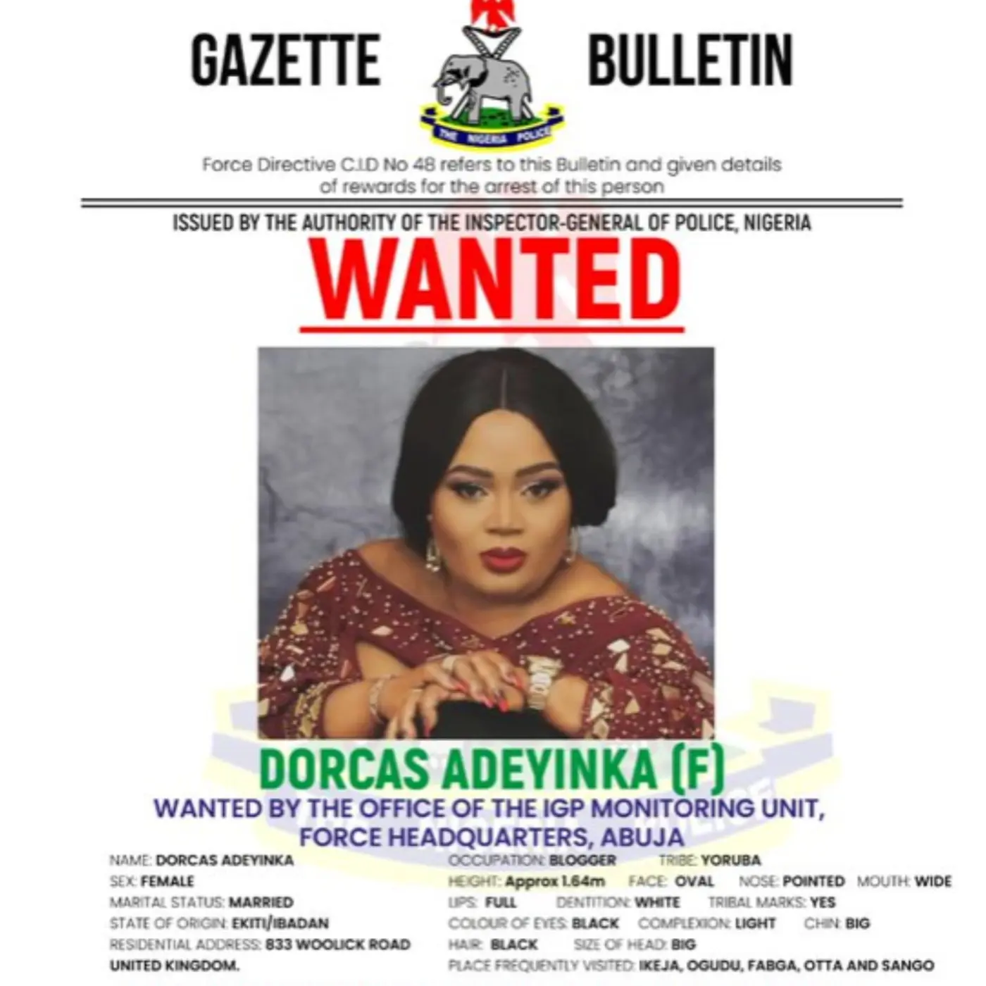 Mrs. Dorcas Adeyinka