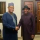 2027: Jonathan Meets ADC Presidential Aspirant Hayatu-Deen In Abuja