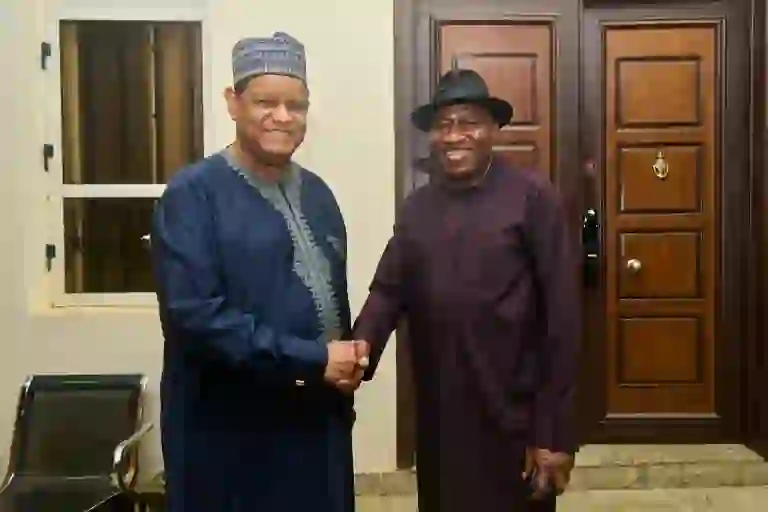 2027: Jonathan Meets ADC Presidential Aspirant Hayatu-Deen In Abuja