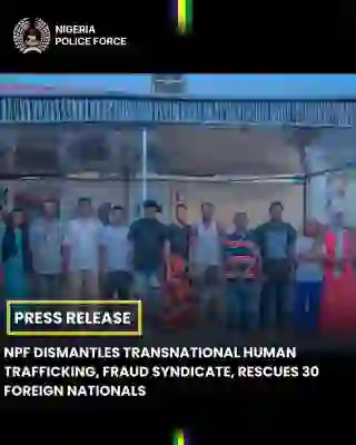 Police Rescue 30 Foreign Nationals, Bust Human Trafficking Syndicate in FCT, Arrest 13 Suspects