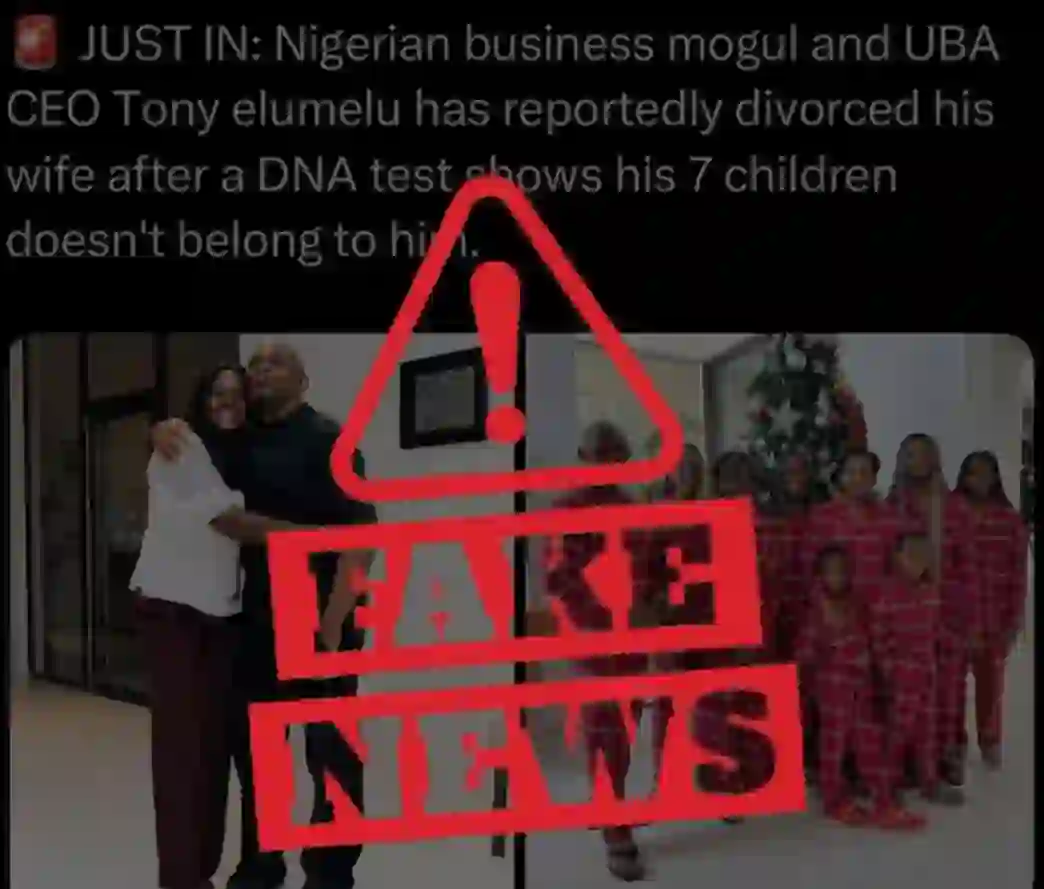 Three Nabbed Over False Divorce Rumours Involving Tony Elumelu