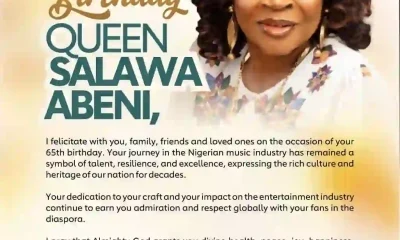 Remi Tinubu Celebrates Waka/Fuji Icon Queen Salawa Abeni at 65, Praises Legacy of Excellence