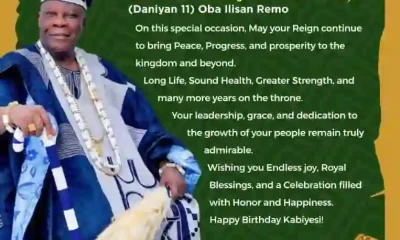 Aare Adetola EmmanuelKing Felicitates Olofin of Ilisan Remo on 86th Birthday