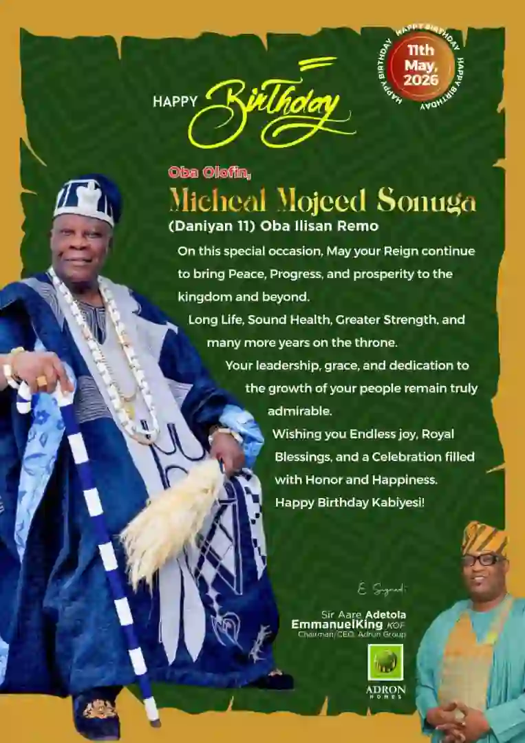 Aare Adetola EmmanuelKing Felicitates Olofin of Ilisan Remo on 86th Birthday