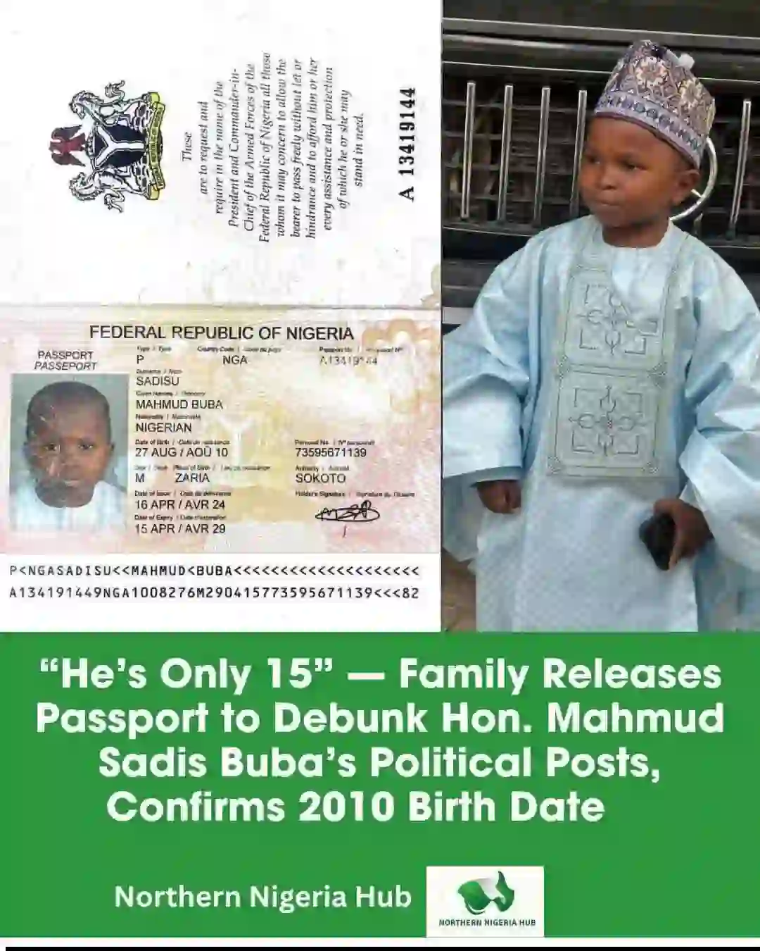 PASSPORT REVELATION ENDS AGE CONTROVERSY, EXPOSES EARLY POLITICAL MANEUVERING AHEAD OF 2027
