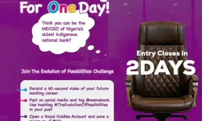 Wema Bank Announces Last Call for Submission of Entries for One-Day MD/CEO Children’s Day Initiative