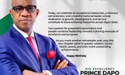 Adron Group Chairman Hails Dapo Abiodun’s Leadership at 66