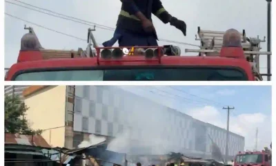 Midnight Inferno in Dugbe: Drunk Driver Crash Sparks Fire, 20 Shops Razed, N100m Goods Lost