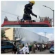 Midnight Inferno in Dugbe: Drunk Driver Crash Sparks Fire, 20 Shops Razed, N100m Goods Lost