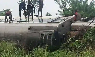 The Nigerian Railway Corporation, NRC has confirmed that four coaches of the Warri-Itakpe Train Service derailed on Monday.